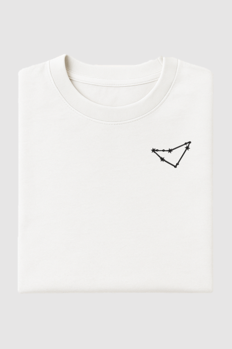 Capricorn Constellation | Embroidered T-Shirt | Oversized Fit