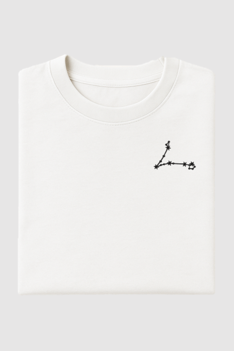 Pisces Constellation | Embroidered T-Shirt | Regular Fit