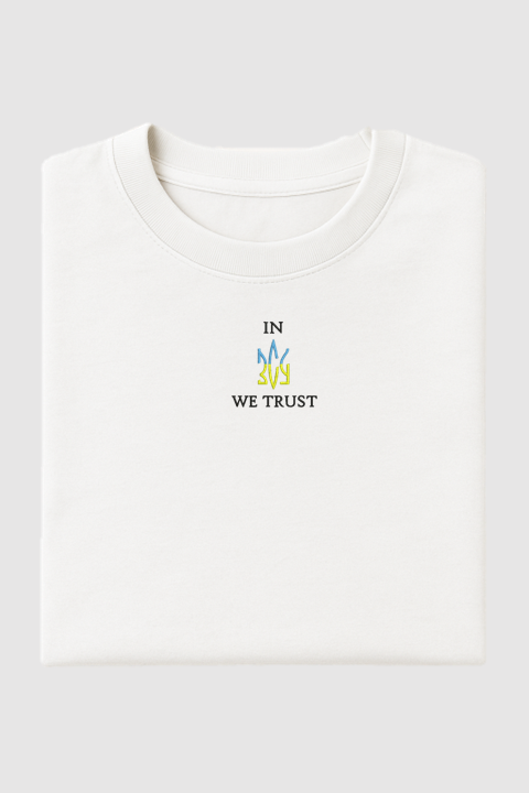 In ZSU We Trust | Embroidered T-Shirt | Oversized Fit