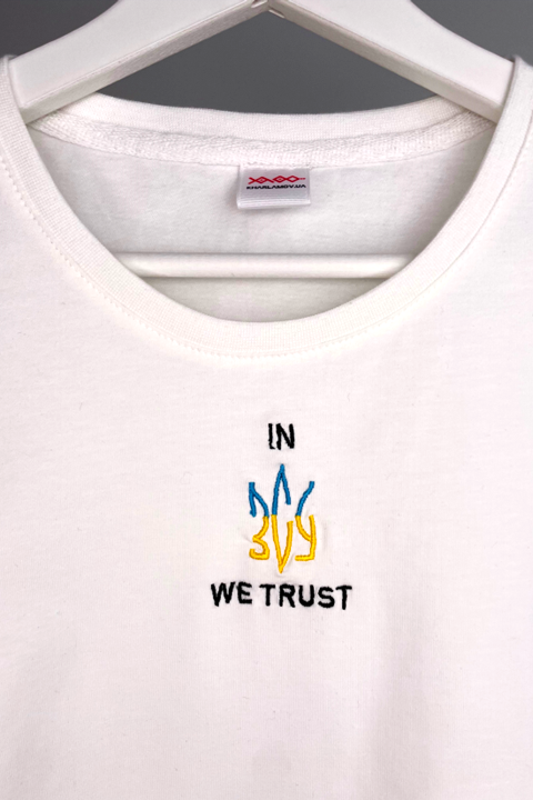 In ZSU We Trust | Embroidered T-Shirt | Oversized Fit
