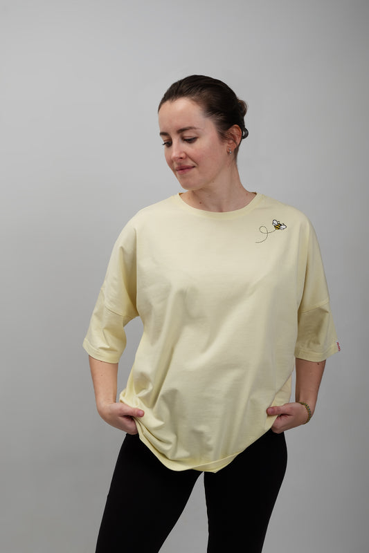 The Bee | Embroidered T-Shirt | Oversized Fit
