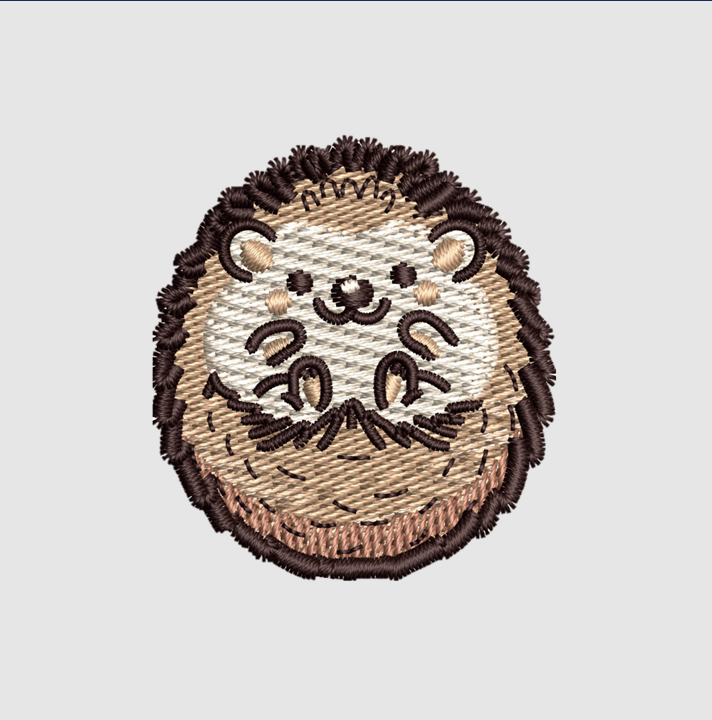 Hedgehog | Embroidered T-Shirt | Oversized Fit