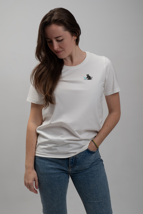 Cat | Embroidered T-Shirt | Regular Fit