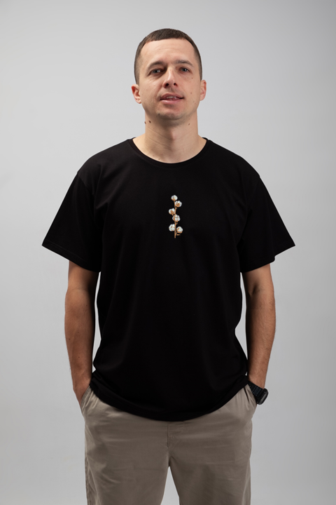 Cotton Branch | Embroidered T-Shirt | Regular Fit