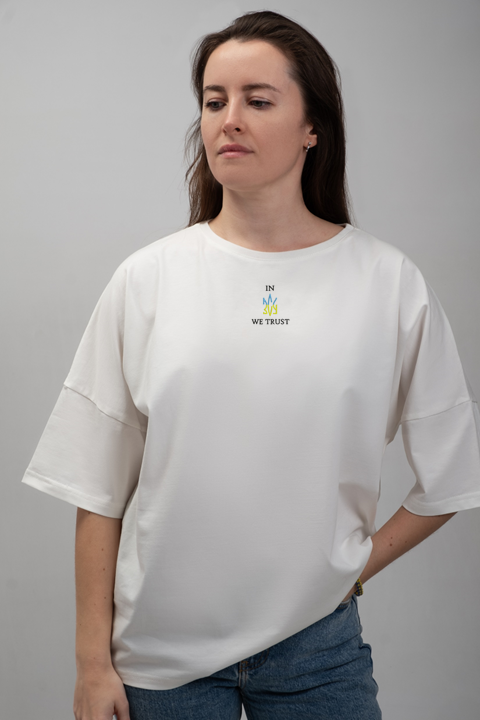 In ZSU We Trust | Embroidered T-Shirt | Oversized Fit