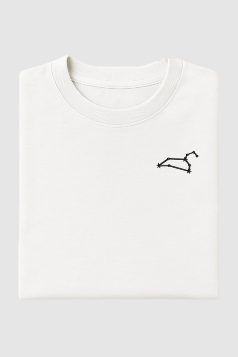 Leo Constellation | Embroidered T-Shirt | Regular Fit